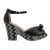 Buty na koturnie we wzorki