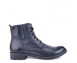 Buty zimowe z traperem,  niebieskie
